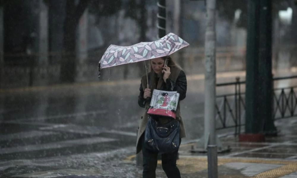 Αγριεμένος ο καιρός σήμερα με καταιγίδες και χαλάζι